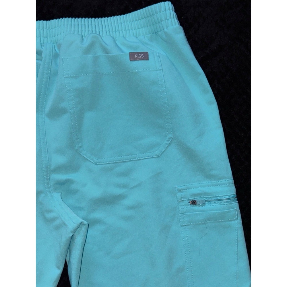 Figs Jogger Women Yola Skinny Neon Blue Technical Scrub Size Medium - Picture 8 of 10